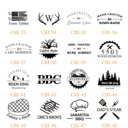 Custom  Branding Iron for Woodworking, Engraved Logo Stamp for Personalized Craft Projects