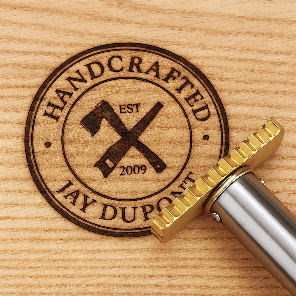 Custom branding iron for woodworkers , Wood burning stamp, Electric branding iron for wood , Wood branding iron