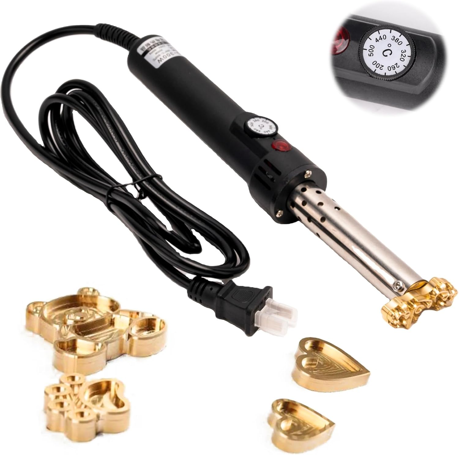 Custom Electric Wood Branding Iron - Personalized Logo Temperature-controlled Wood Burning Stamp, Metal Branding Iron for Leather Food Meat, Letter Branding Irons Gifts for Weddings & Handcraft