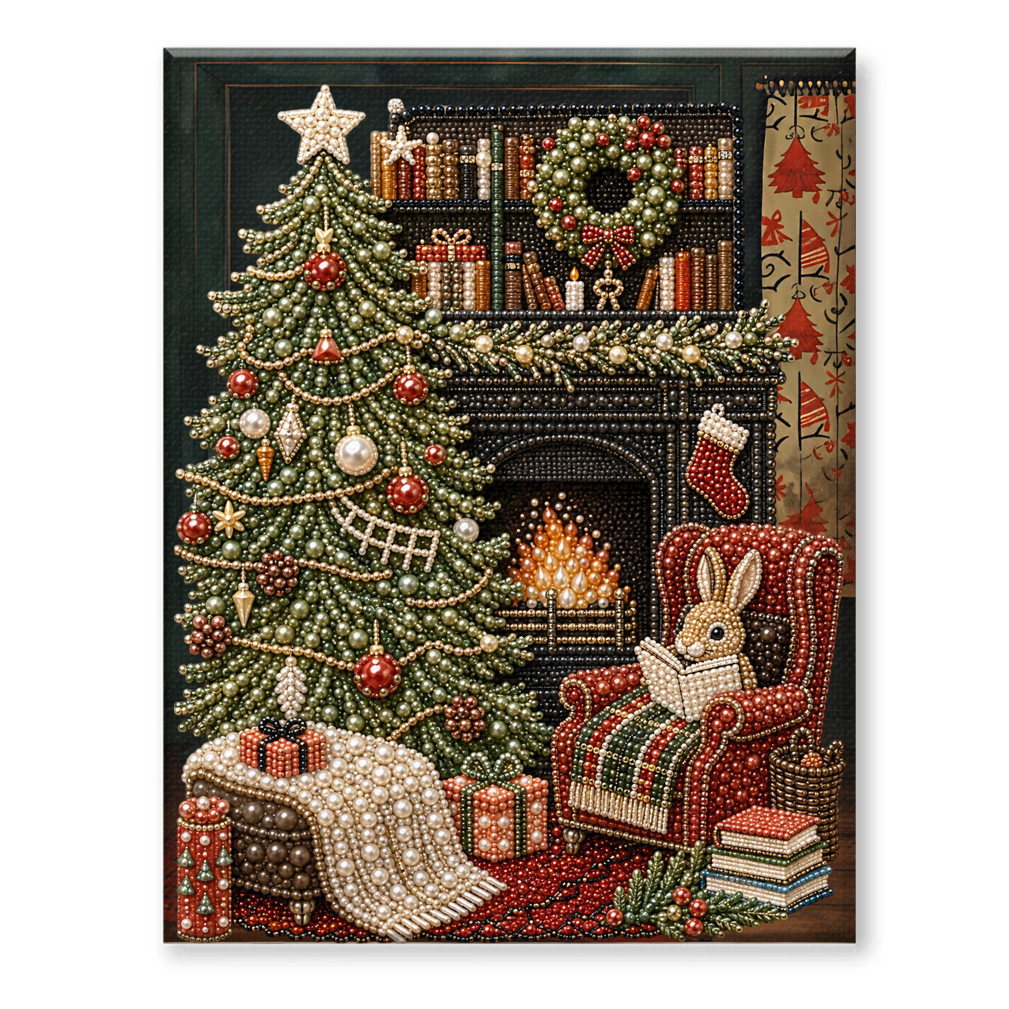 Halloween Ghost Pearl Art DIY Kit, Spooky Cute 3D Diamond Painting Crafts for Adults, DIY Fall Home Decor Wall Art, Beginner DIY Seasonal Party Gift