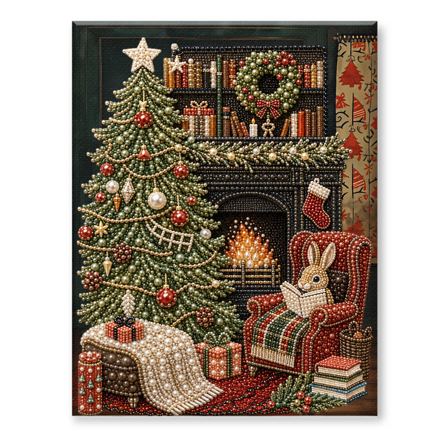 Halloween Ghost Pearl Art DIY Kit, Spooky Cute 3D Diamond Painting Crafts for Adults, DIY Fall Home Decor Wall Art, Beginner DIY Seasonal Party Gift