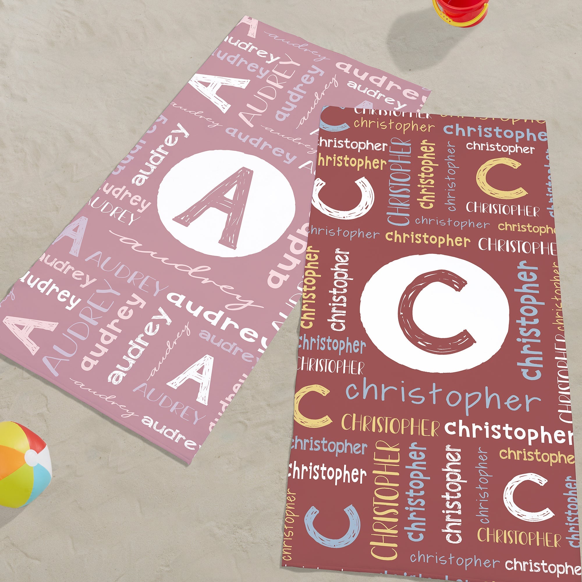Personalized  Beach Towel with Your Name, Custom Beach Towel For Kids
