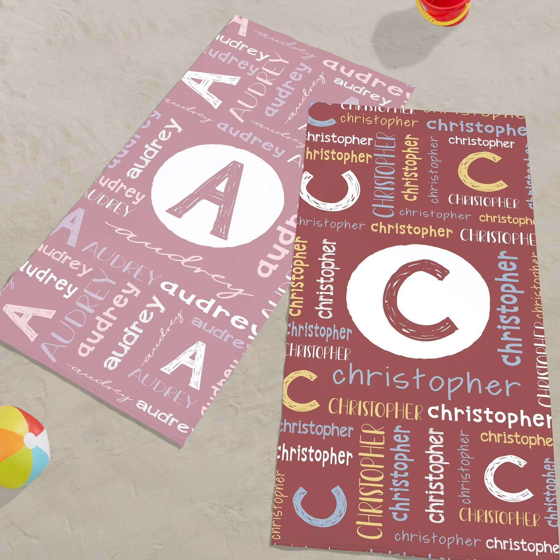 Personalized  Beach Towel with Your Name, Custom Beach Towel For Kids