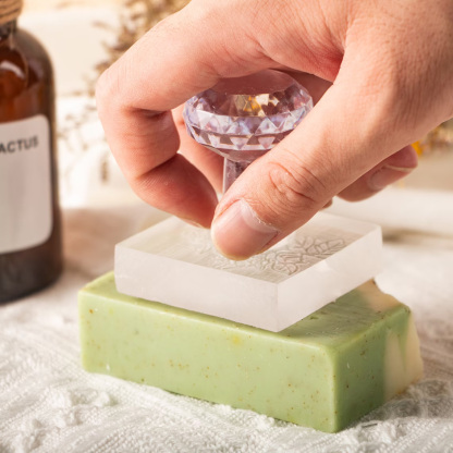 Custom Your Logo Stamp, Acrylic Stamp for Soap, Clay Signature, Personalized Pottery Stamp