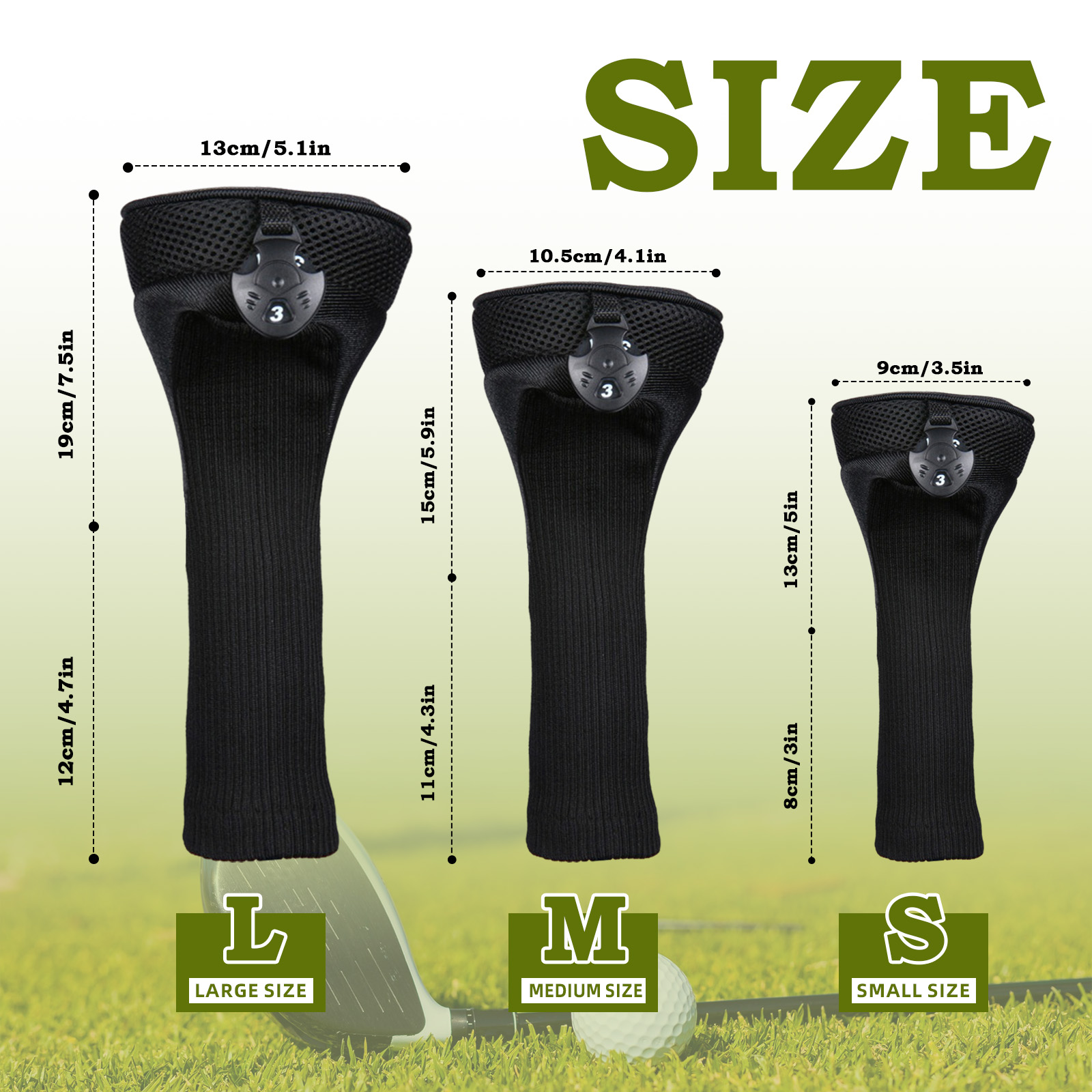 Personalized Golf Club Cover, Custom Golf Head Covers for Driver Fairway with Your Unique Design & Name, Ideal Golfing Gifts for Golfers Golf Lovers Dad Husband Father's Day, Golf Accessories