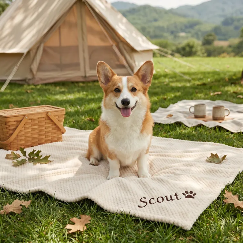 Personalized Warm Pet Blanket, Soft Customizable Blanket for Dogs and Cats | Cozy and Comfy Pet Blanket