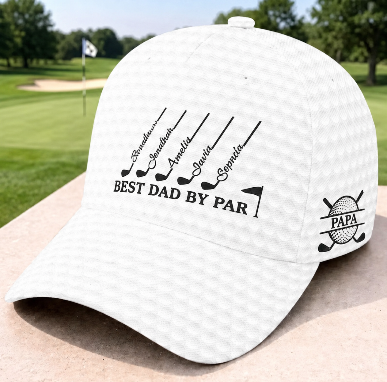 Personalized Best Dad By Par Cap For Dad, Father's Day Golf Gift, Best Grandpa By Par Hat, Dad Birthday Golf Gift, Cap For Golf Lover