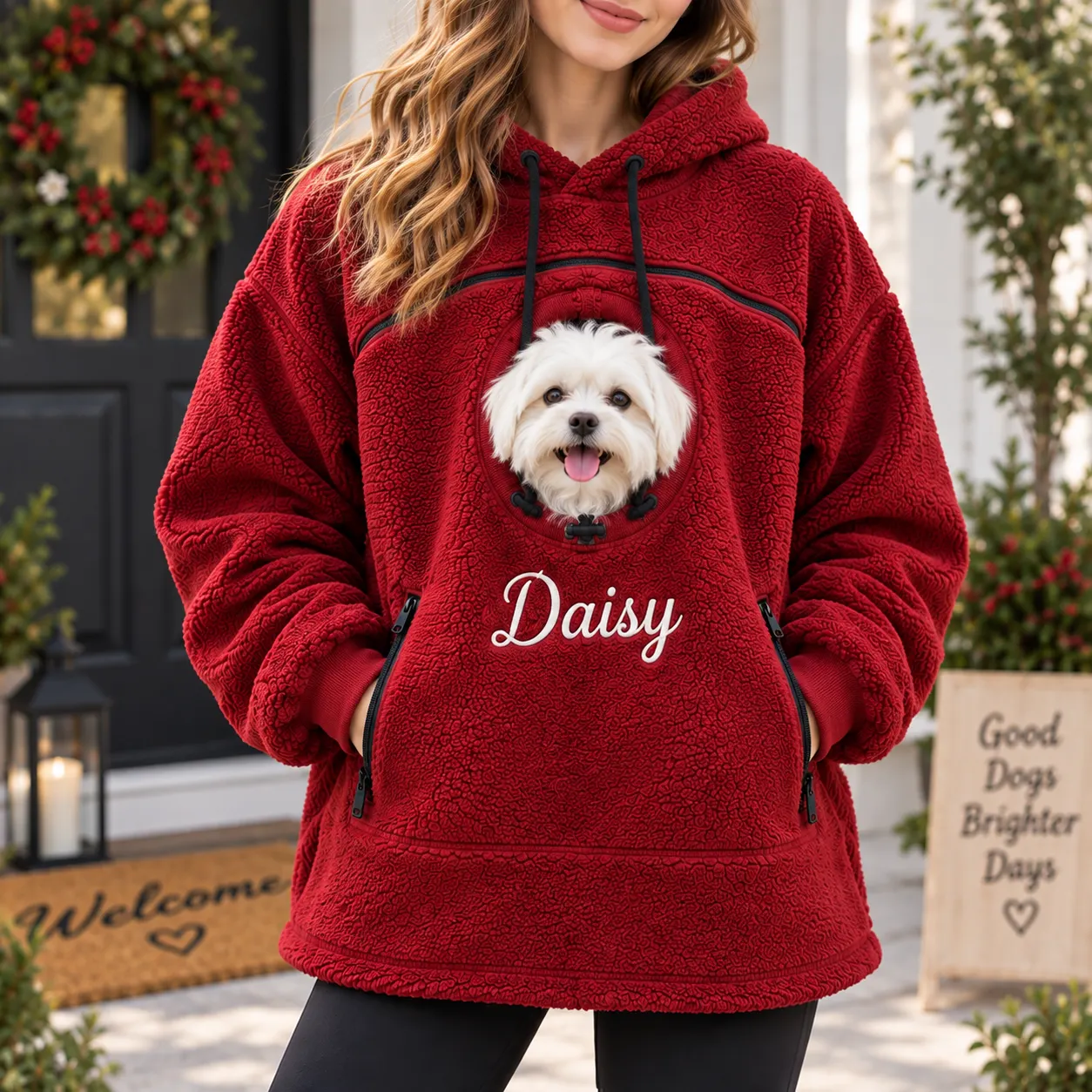 Personalized Pet Hoodies Carrier for Dog & Cat
