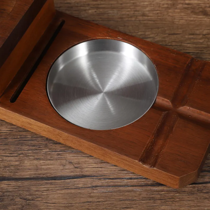 [Copy]Personalized Whiskey & Cigar Tray Glass Holder Ashtray Whiskey, 2 in 1 Wooden Cigar Ashtray With Whiskey Glass Holder, Great Gifts for Men