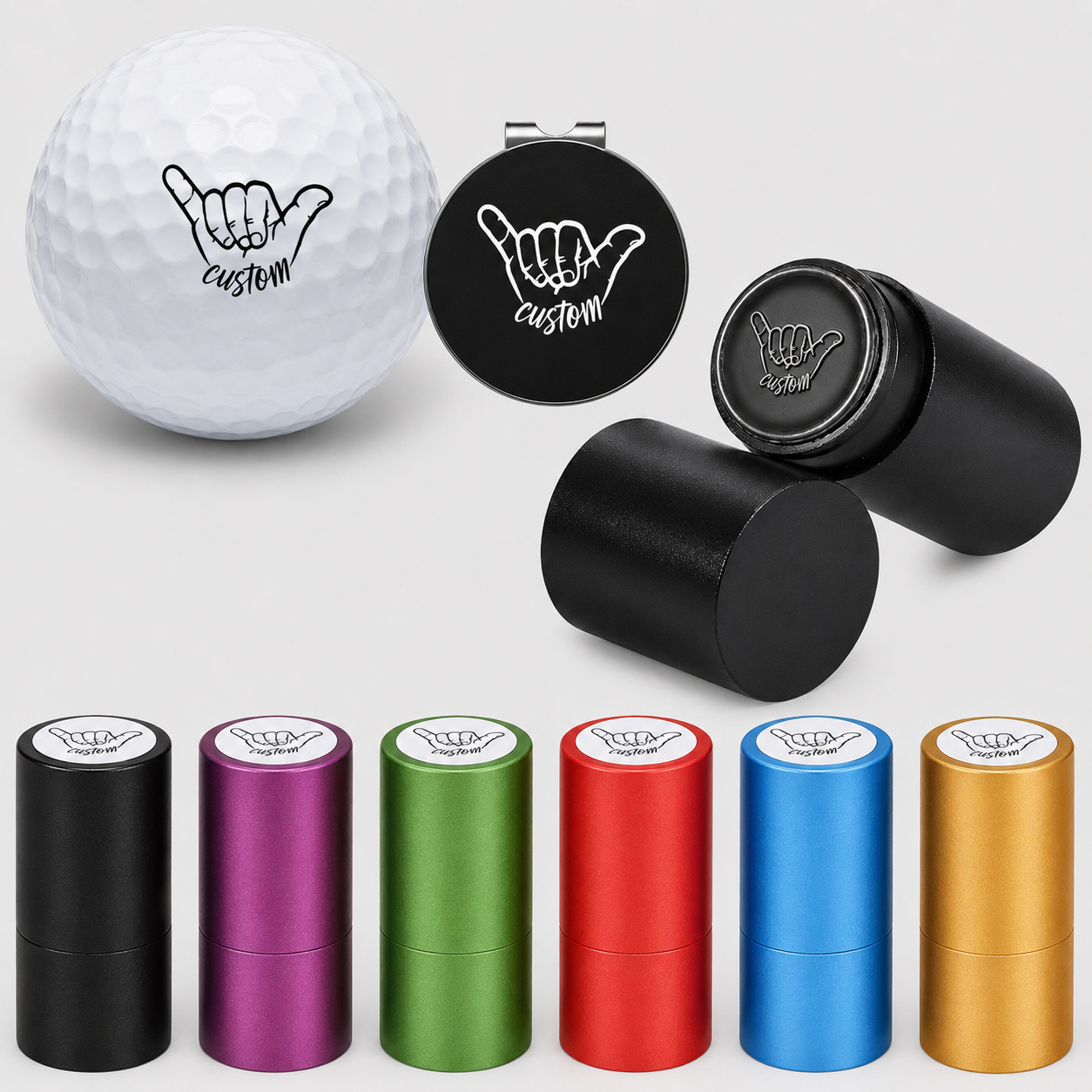 Pre-Inked Golf Ball Stamp Marker, Custom Monogram Golf Stamper, Quick-Dry Waterproof Ball Marking Tool, Personalized Gift for Golf Lovers