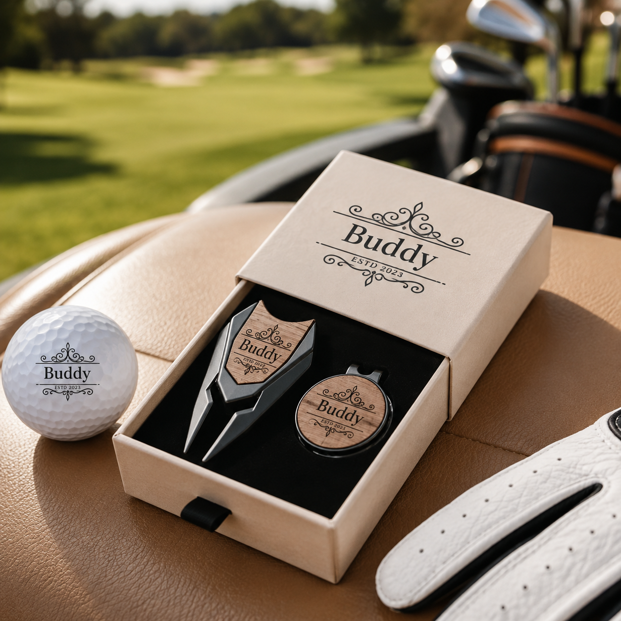 Custom Golf Divot Tool for Men, Personalized Golf Bag Accessories, Gifts for Golfers, Players & Tournament Winners