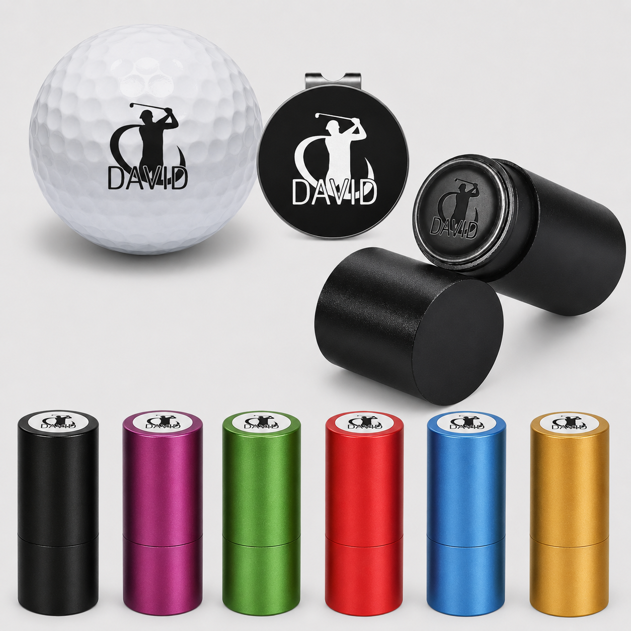 Personalized Kids Golf Ball Stamp, Custom Name Junior Golf Marker, Quick-Dry Waterproof Stamper, Fun Golf Accessories Gift for Young Golfers