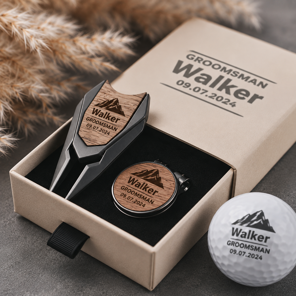 Personalized Golf Gifts for Men, Custom Initial Divot Repair Tool, Unique Golf Accessories for Dad, Husband, Boyfriend & Golf Lovers