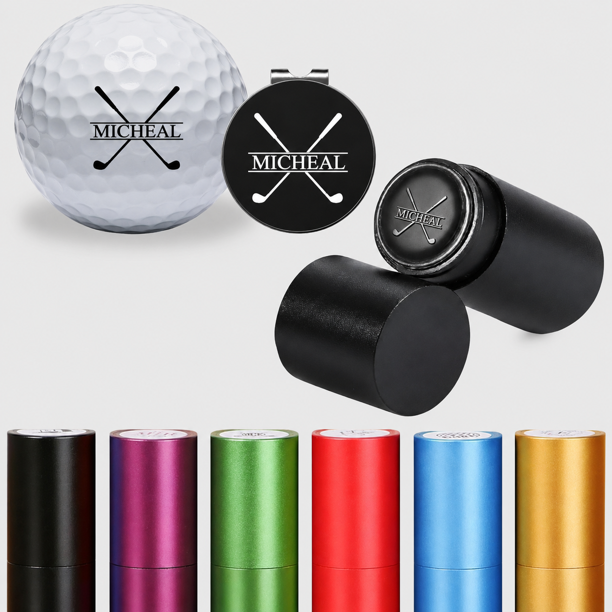 Custom Pet Face Golf Ball Stamp, Personalized Dog Cat Face Golf Stamper, Waterproof Quick-Dry Ball Marker, Funny Golf Gift for Pet Lover Golfer