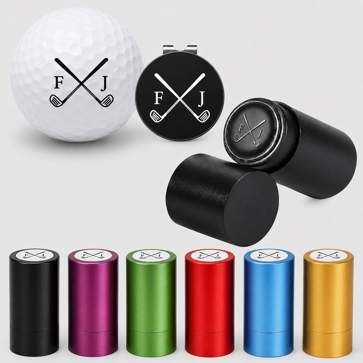 Personalized Photo Golf Ball Stamp, Custom Face Golf Ball Marker Stamper, Quick-Dry Waterproof Ink Stamp, Funny Gift for Dad Husband Golfer