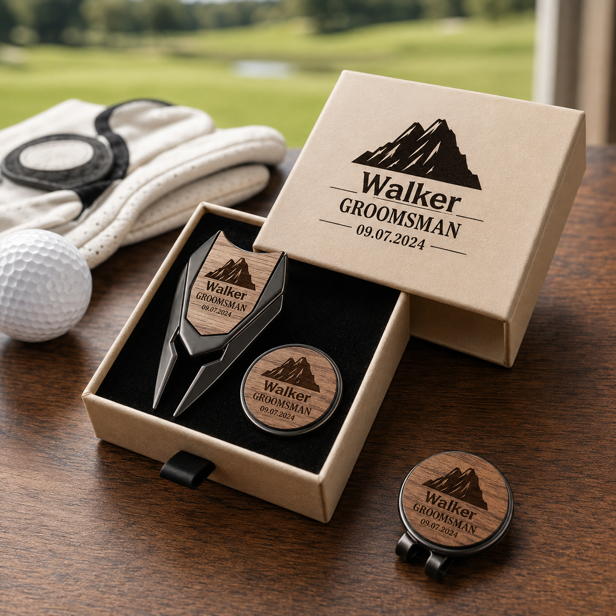 Handmade Personalized Golf Divot Repair Tool, Custom Name Golf Gift for Him, Unique Father’s Day, Birthday & Christmas Present