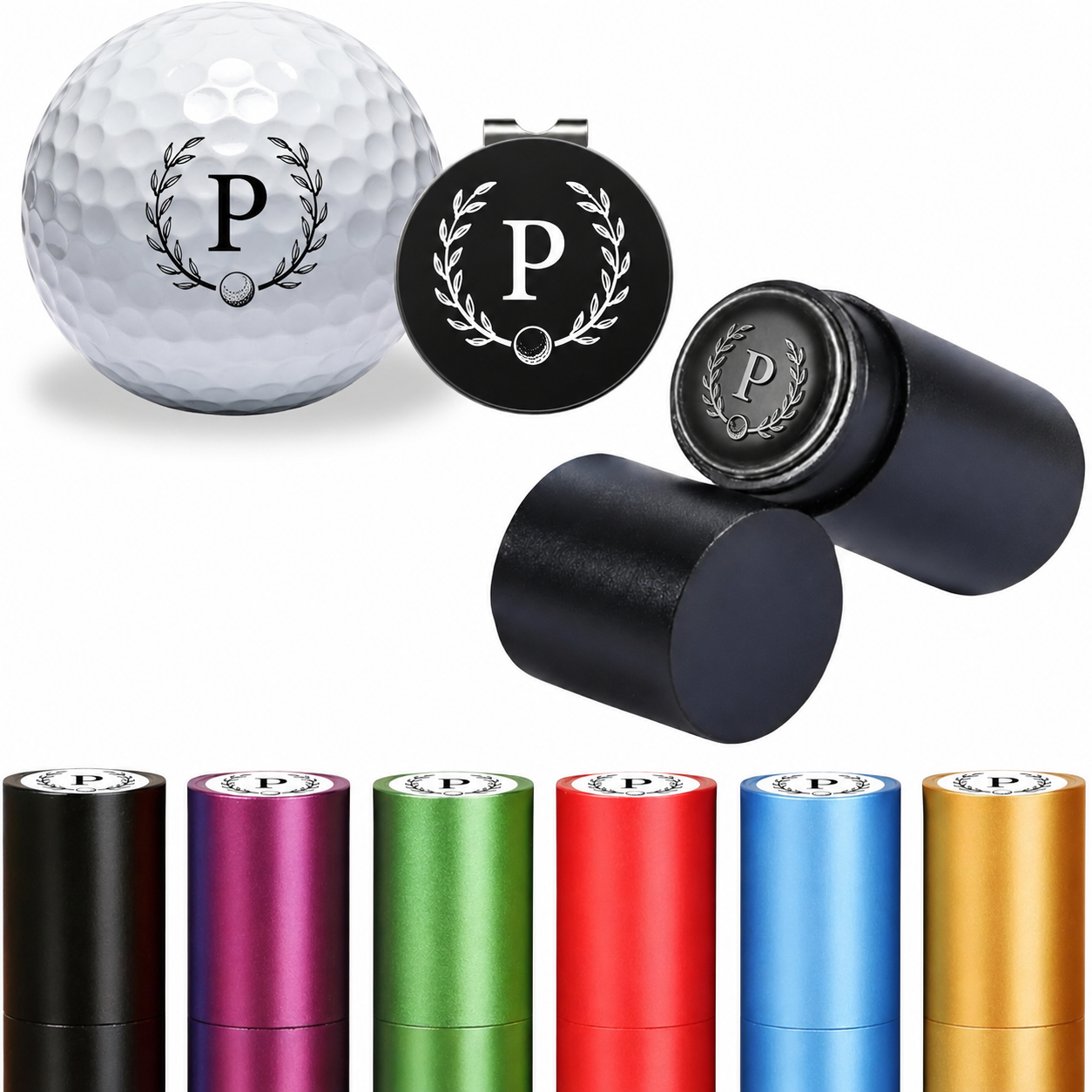 Custom Name Golf Ball Stamp Marker, Personalized Waterproof Golf Ball Stamper, Reusable Quick-Dry Ink Marker Tool, Golf Gift for Dad Husband