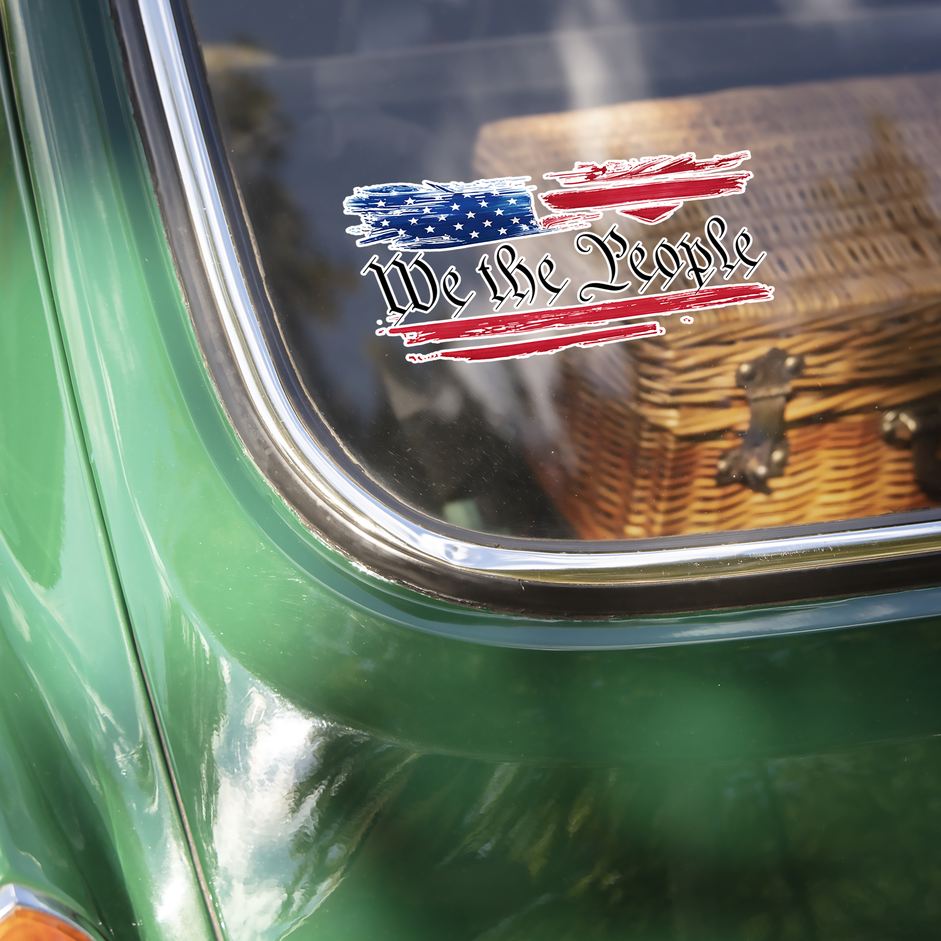US Flag We The People Car Sticker TH10 898349