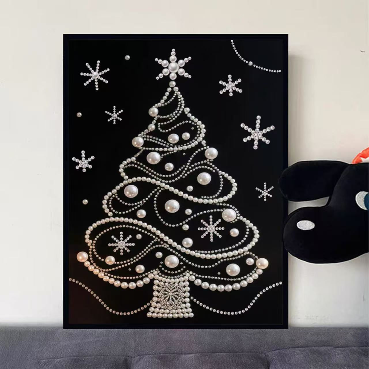 Halloween Ghost Pearl Art DIY Kit, Spooky Cute 3D Diamond Painting Crafts for Adults, DIY Fall Home Decor Wall Art, Beginner DIY Seasonal Party Gift