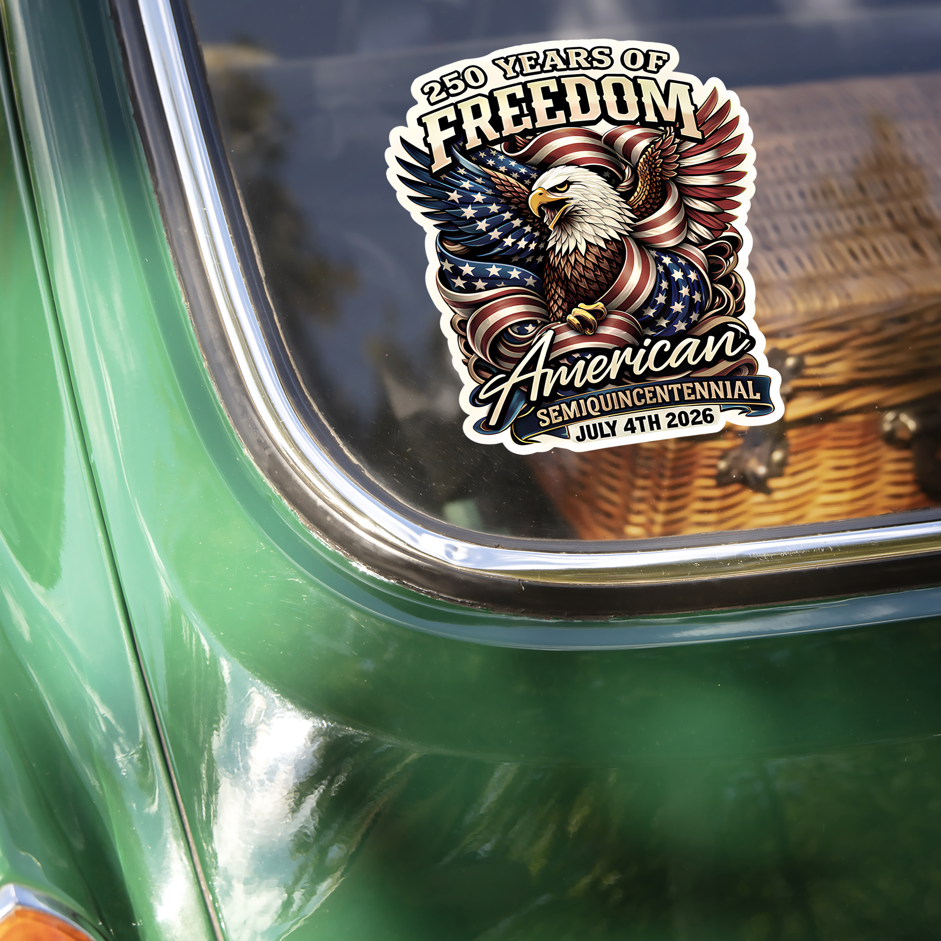 250 Years Of Freedom America Semiquincentennia Car Window Decal Sticker TH10 898885