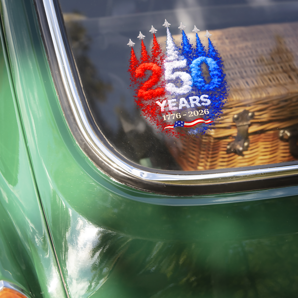 USA 250th Anniversary Rocket – America Rising Freedom Patriotic Car Window Decal Sticker LM32 899379