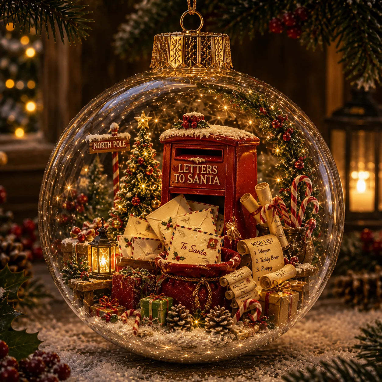 🎄Light-Up Christmas Story Globe Ornament | Magical Mini Holiday World