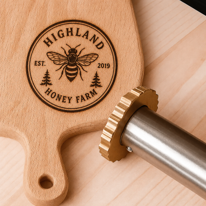Custom Beehive Logo Stamp Branding Iron for Woodworking, Leathercraft & Handmade Honey Gifts