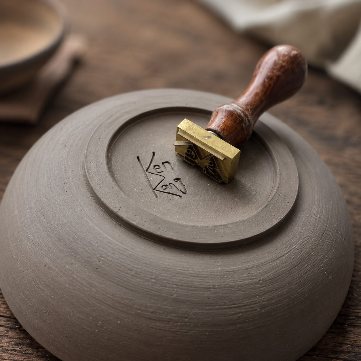 Custom Clay Stamp for Soap and Pottery, Personalized Brass Letter Stamp Set for Crafting Unique Imprints