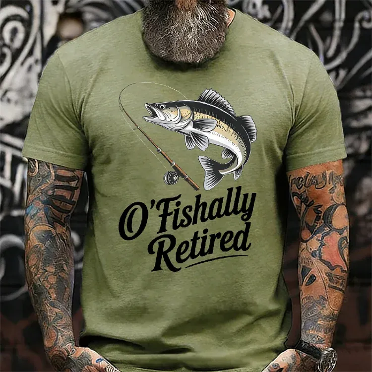 O'Fishally Retired Premium Fit Mens T-Shirt
