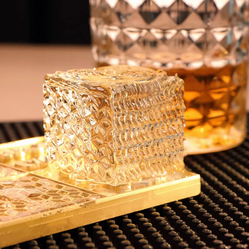 Personalized Ice Cube Stamp,Custom Ice Plate,Brass Stamp Plate Ice Cubes Stamp,Custom Ice Brass Stamp,Barware Gift