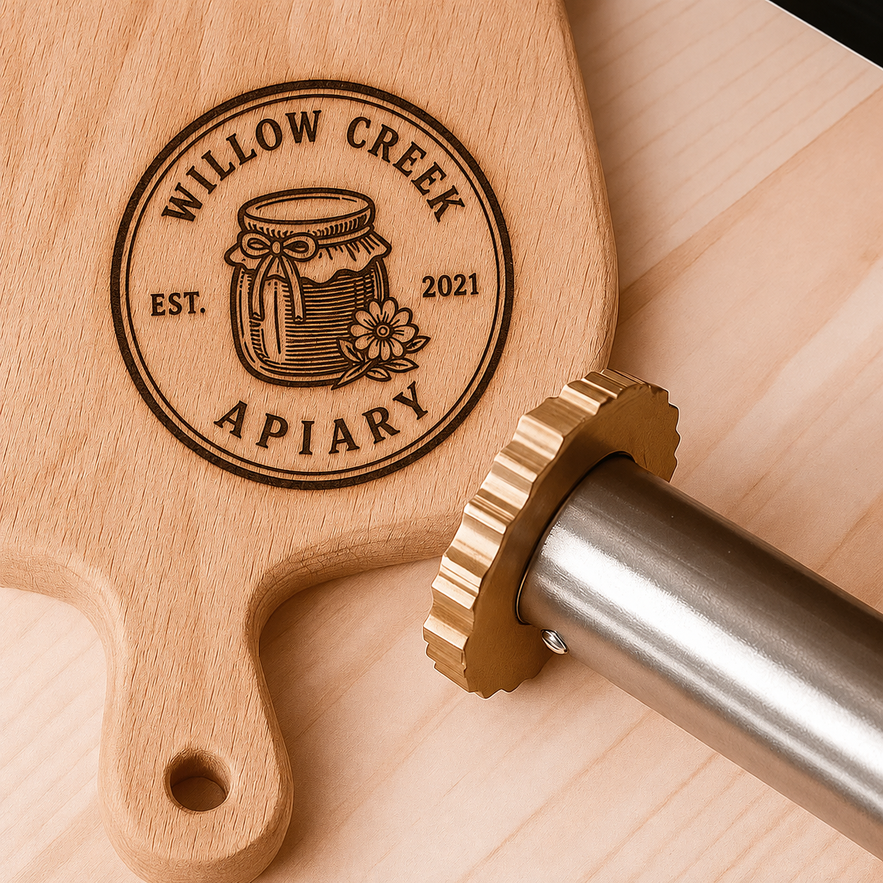 Personalized Beekeeper Branding Iron – Custom Honey Bee Stamp for Wood Boxes, Crafts & Apiary Branding