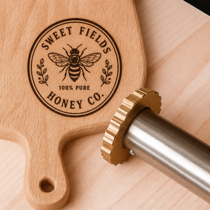 Custom Beehive Branding Iron with Electric Heater – Personalized Honeycomb Stamp for Wood & Leather