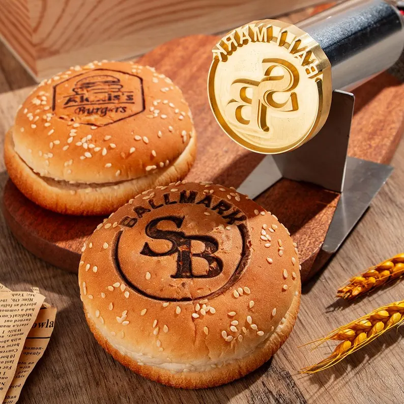 [Copy][Copy]Burger Brand Iron Custom, Branding Iron For Burger, Electric Iron For Burger, Branding Iron For BBQ, Suitable For Restaurant Logo Stamps