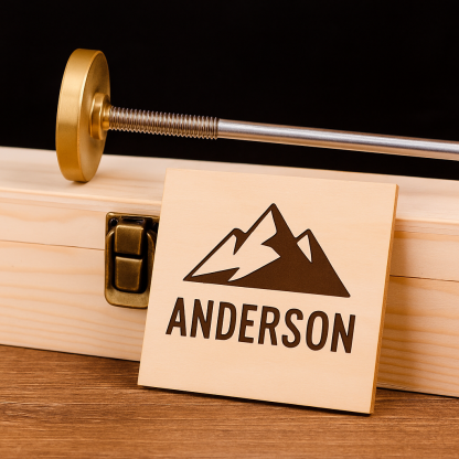 Custom Branding Iron For Wood, Leather And Meat, Personalized Stamp For Woodworking Gifts