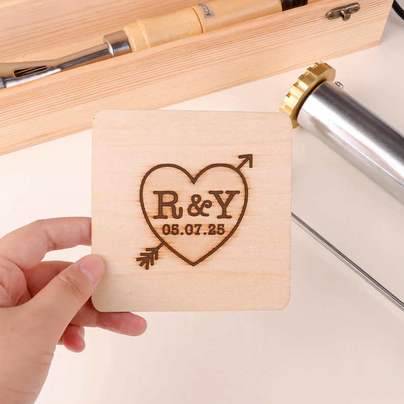 Custom Branding Iron Stamp with Your Logo - Electric Wood Burning Stamp - Custom Wood Brand for Gifts - Woodworking Tools