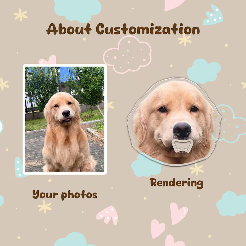 Custom Pet Bottle Opener, bottle opener with magnetic suction, boyfriend gift, his gift, birthday gift, best man gift, New Year gift