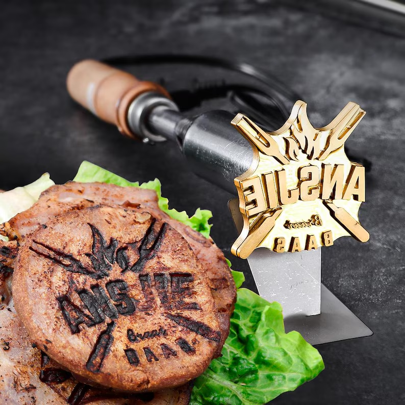 Custom branding iron,Steak branding iron,Branding Iron for Food, BBQ, Custom steak branding iron