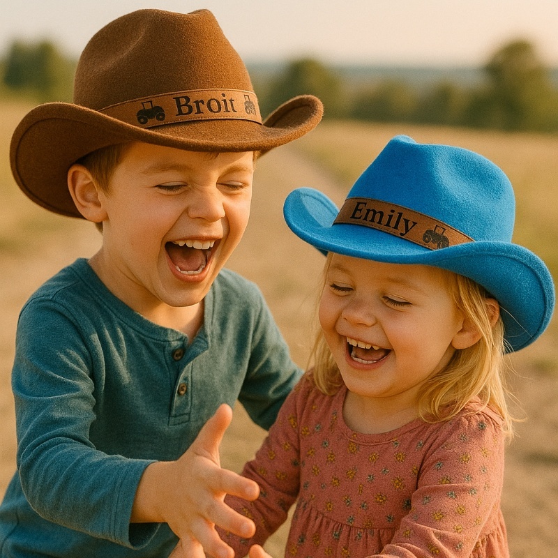 Custom Toddler Cowboy Hat | Personalized Toddler Cowboy Hat | Custom Toddler Leather Band Cowboy Hat | Kids Cowboy Hat