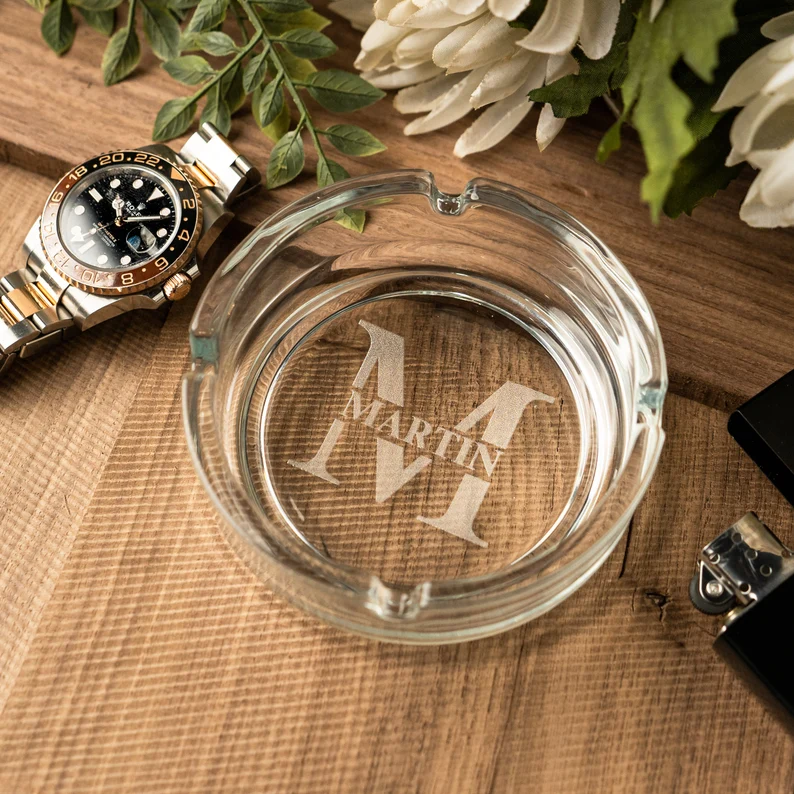 Personalized Ash Tray, Smoker Accessories, Smoker Gifts, Custom Smoker Accessories, Unique Smokers Gift, Personalized Cigar Club Gift