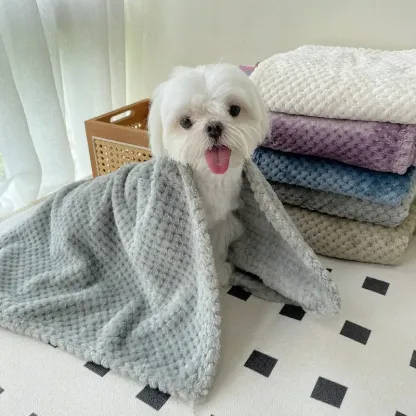 Personalized Warm Pet Blanket, Soft Customizable Blanket for Dogs and Cats | Cozy and Comfy Pet Blanket