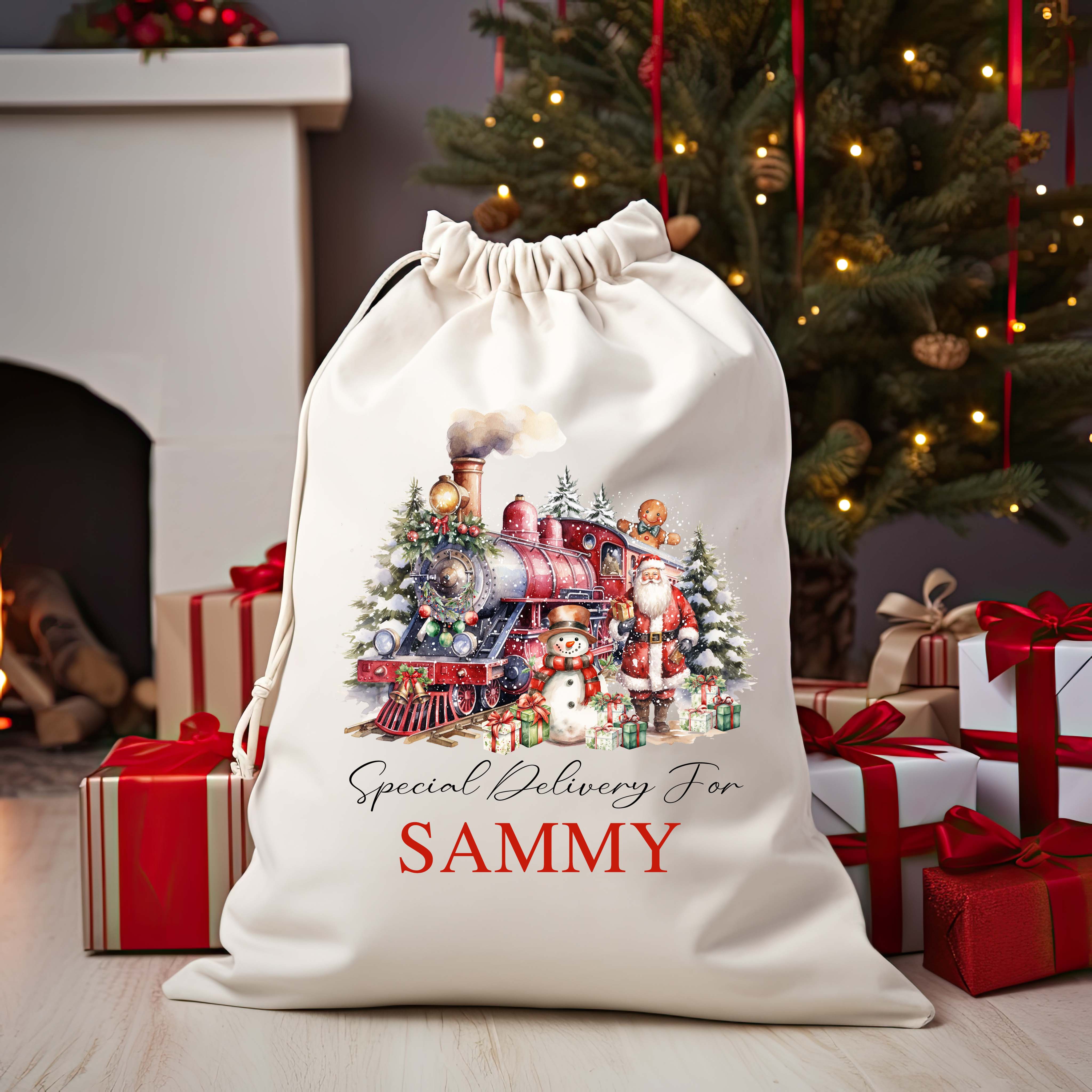 Christmas Santa Bag Christmas Presents Bag Christmas Gift Sack Personalized Kids Sack First Christmas Gift Christmas Santa Sack