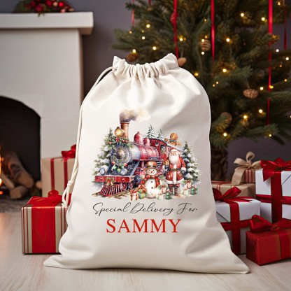 Christmas Santa Bag Christmas Presents Bag Christmas Gift Sack Personalized Kids Sack First Christmas Gift Christmas Santa Sack