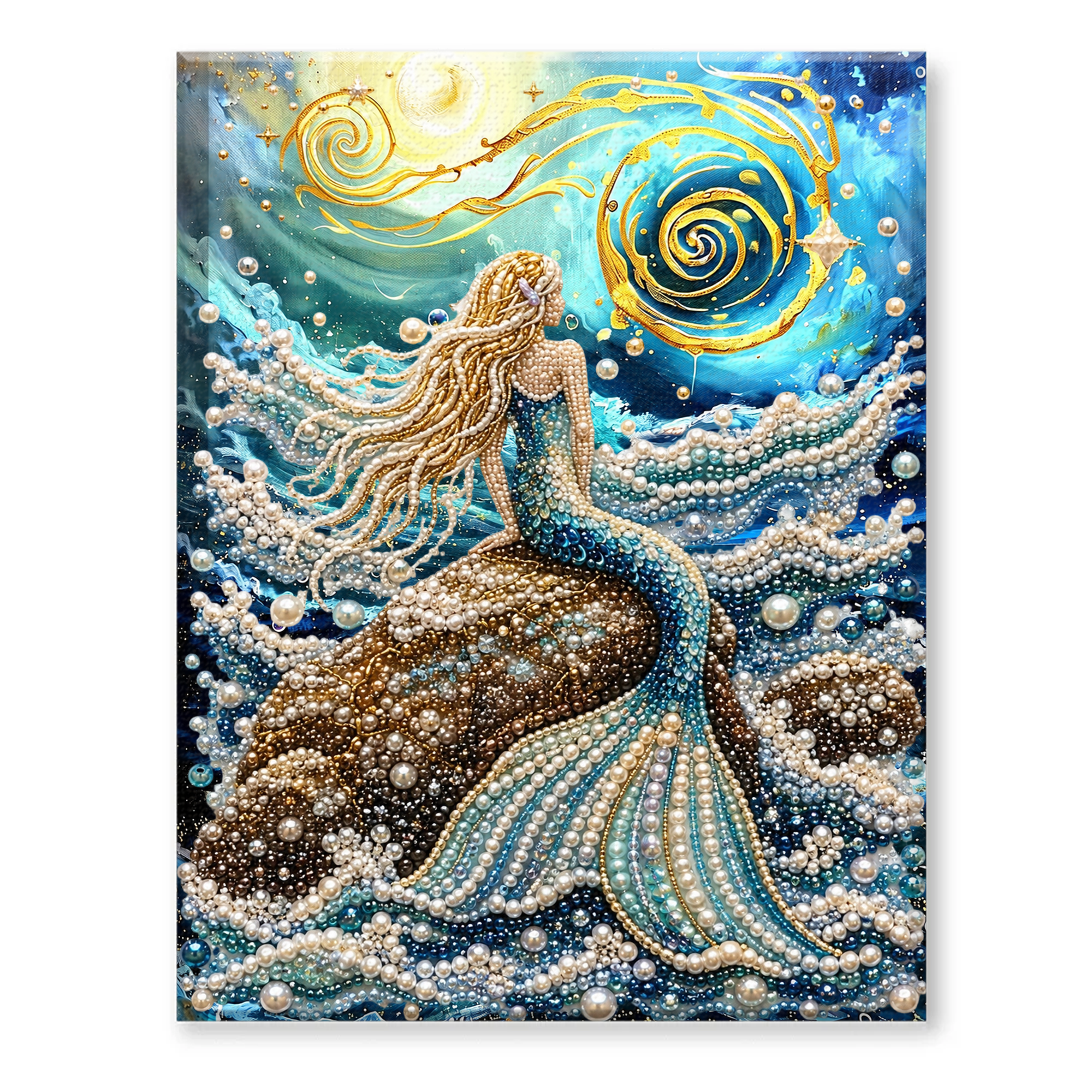 Halloween Ghost Pearl Art DIY Kit, Spooky Cute 3D Diamond Painting Crafts for Adults, DIY Fall Home Decor Wall Art, Beginner DIY Seasonal Party Gift