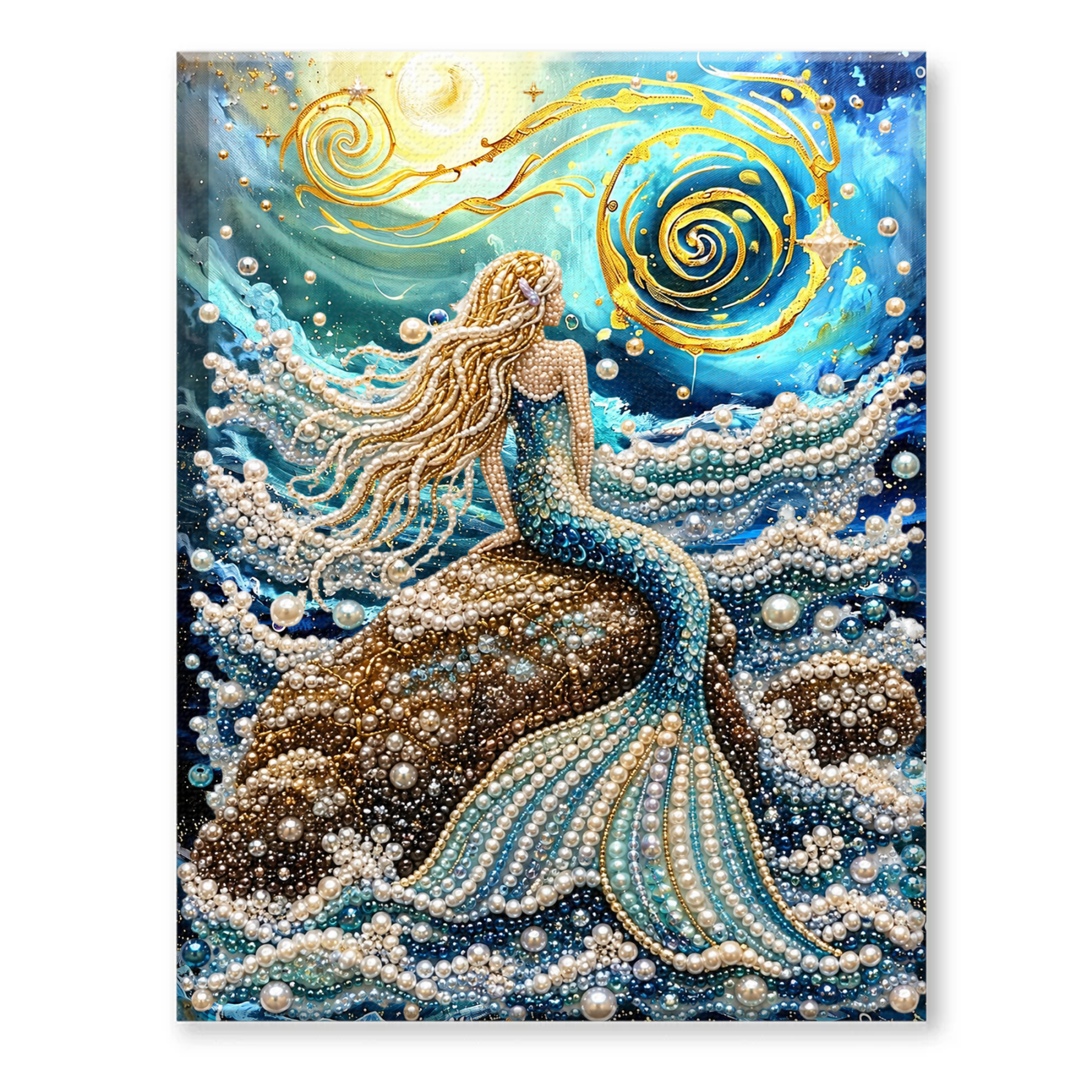 Halloween Ghost Pearl Art DIY Kit, Spooky Cute 3D Diamond Painting Crafts for Adults, DIY Fall Home Decor Wall Art, Beginner DIY Seasonal Party Gift