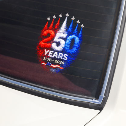 USA 250th Anniversary Rocket – America Rising Freedom Patriotic Car Window Decal Sticker LM32 899379