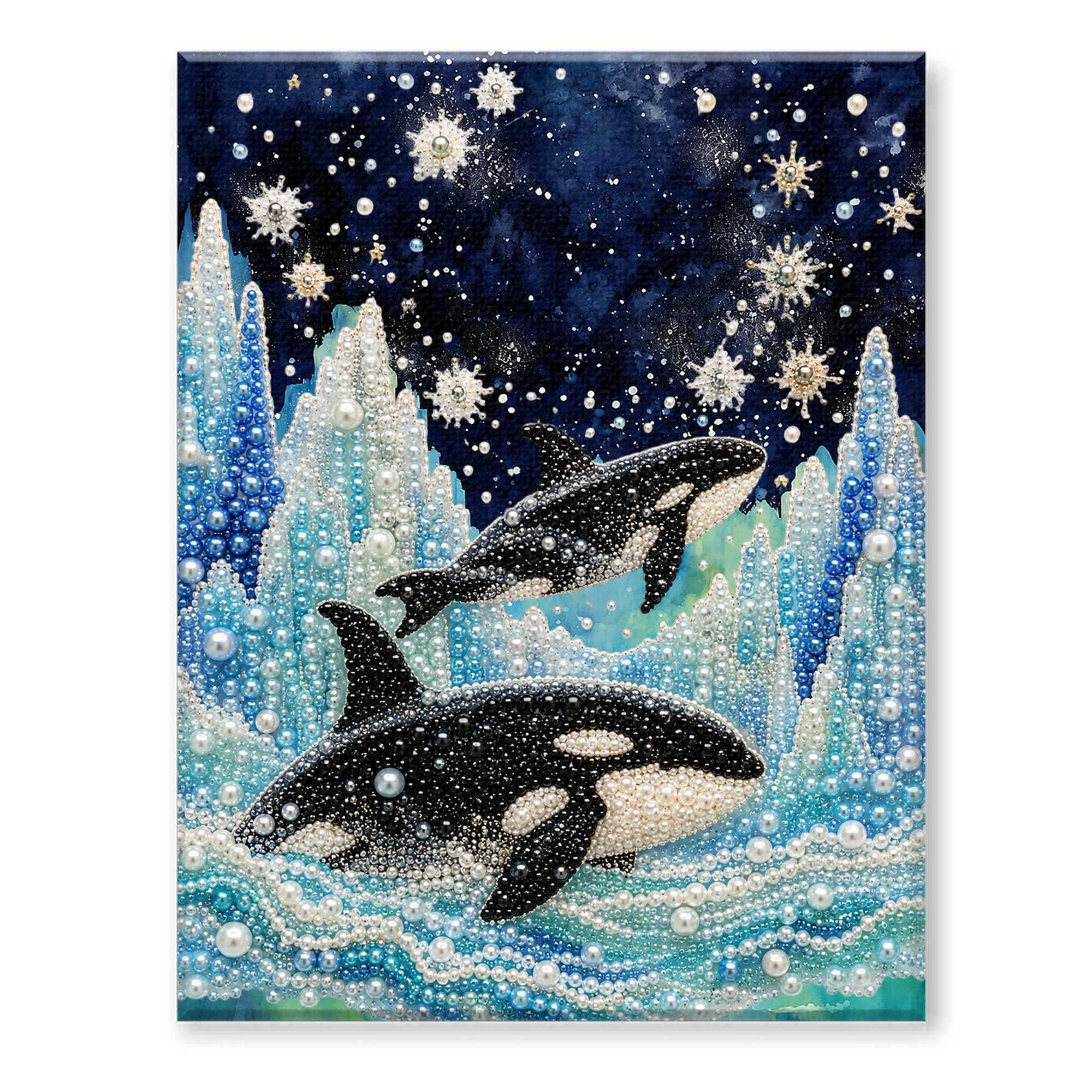 Halloween Ghost Pearl Art DIY Kit, Spooky Cute 3D Diamond Painting Crafts for Adults, DIY Fall Home Decor Wall Art, Beginner DIY Seasonal Party Gift