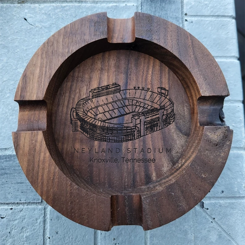Neyland Stadium Walnut Cigar Ash Tray