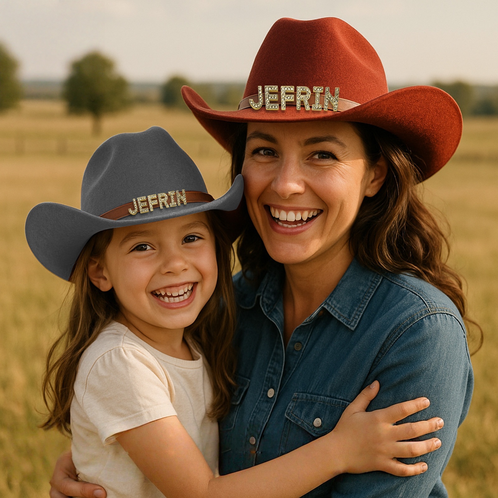 Personalized Western Cowboy Hat – Sparkling Rhinestone Hats for Men & Women, Adjustable Fit, Custom Colors, Perfect for Weddings, Bachelorette Parties, Country Concerts, Festivals & Costume Events