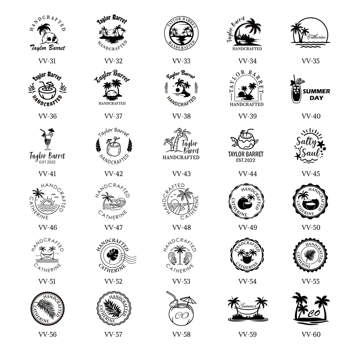 Custom Coconut Brand Iron, Coconut Branding Iron Custom, Custom Coconut Stamp, Custom Wood Branding Iron For Woodworkers, Leather Stamp