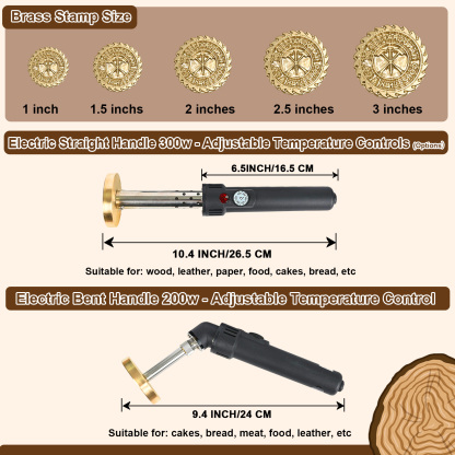 Custom Electric Branding Iron for Wood, Adjustable Temperature Controlled Branding Iron, Wood Burning Stamp, Personalized Logo Metal Branding Iron for Leather Burger, DIY Woodworking Tools